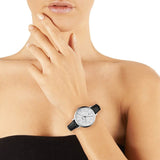 Fossil Jacqueline Quartz White Dial Black Leather Strap Watch for Women - ES3972 Buy Now By Fossil