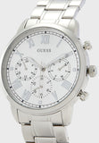Guess Hendrix Silver Dial Silver Steel Strap Watch for Men - GW0066G1 Buy Now By Guess