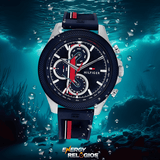 Tommy Hilfiger Clark Chronograph Blue Dial Black Leather Strap Watch For Men - 1792083 Buy Now By Tommy Hilfiger