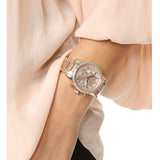 Michael Kors Ritz Chronograph Rose Dial Two Tone Steel Strap Watch for Women - MK6475 Buy Now By Michael Kors