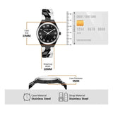 Michael Kors Lennox Analogue Black Dial Two Tone Steel Strap Watch for Women - MK7502 Buy Now By Michael Kors