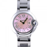 Cartier Ballon Bleu de Cartier Pink Dial Silver Steel Strap Watch for Women - W6920038 Buy Now By Cartier