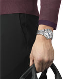 Tissot T Classic Carson Premium Powermatic 80 Silver Dial Silver Steel Strap Watch For Men - T122.407.11.033.00 Buy Now By Tissot