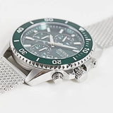 Hugo Boss Admiral Green Dial Silver Mesh Bracelet Watch for Men - 1513905 Buy Now By Hugo Boss