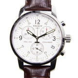 Tissot T Race PRC 200 Chronograph White Dial Brown Leather Strap Watch for Men - T17.1.516.32 Buy Now By Tissot