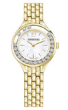 Swarovski Lovely Crystals White Dial Gold Steel Strap Watch for Women - 5242895 Buy Now By Swarovski