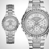 Guess Viva Quartz Silver Dial Silver Steel Strap Watch For Women - W0111l1 Buy Now By Guess