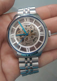 Fossil Townsman Automatic Skeleton Silver Dial Silver Steel Strap Watch for Men - ME3044 Buy Now By Fossil