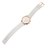 Calvin Klein Skirt Chronograph White Dial White Leather Strap Watch for Women - K2U296L6 Buy Now By Calvin Klein