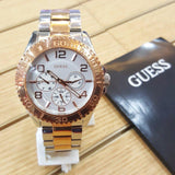 Guess BFF Multifunction Silver Dial Two Tone Steel Strap Watch for Women - W0231L5 Buy Now By Guess