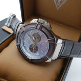 Guess Rigor Analogue Quartz Blue Dial Brown Leather Strap Watch For Men - W0040G10 Buy Now By Guess