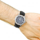 Tissot T Classic Bridgeport Black Dial Black Leather Strap Watch For Women - T097.010.16.058.00 Buy Now By Tissot