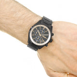 Hugo Boss Grand Prix Black Dial Black Steel Strap Watch for Men - 1513578 Buy Now By Hugo Boss