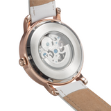 Fossil Boyfriend Automatic Skeleton Silver Dial Brown Leather Strap Watch for Women - ME3109 Buy Now By Fossil