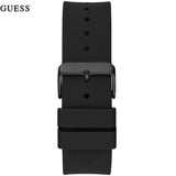Guess Genesis Quartz Black Dial Black Silicone Strap Watch For Men - W1254G2 Buy Now By Guess