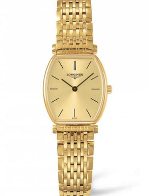 Longines La Grande Classique Tonneau 22 Yellow Gold Watch for Women - L4.205.2.32.8 Buy Now By Longines