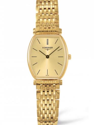 Longines La Grande Classique Tonneau 22 Yellow Gold Watch for Women - L4.205.2.32.8 Buy Now By Longines