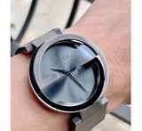 Gucci G Interlocking Quartz Grey Dial Grey Steel Strap Watch For Men - YA133210 Buy Now By Gucci