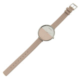 Calvin Klein Rise White Beige Dial Beige Leather Strap Watch for Women - K7A231XH Buy Now By Calvin Klein