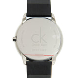 Calvin Klein Minimal Diamonds Black Dial Black Leather Strap Watch for Men - K3M211CS Buy Now By Calvin Klein