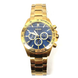 Hugo Boss Ikon Blue Dial Gold Steel Strap Watch for Men - 1513340 Buy Now By Hugo Boss