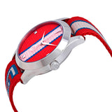 Gucci G Timeless Quartz Red Dial Two Tone NATO Strap Watch For Men - YA1264070 Buy Now By Gucci