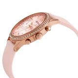Guess Solar Rose Gold Dial Pink Rubber Strap Watch For Women - W1135L2 Buy Now By Guess