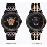 Versace Palazzo Empire Quartz Black Dial Black Steel Strap Watch For Men - VEDB00518 Buy Now By Versace