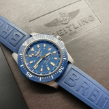 Breitling Superocean 44mm Diver Pro III Special Mariner Blue Dial Blue Rubber Strap Mens Watch - Y1739316/C959 Buy Now By Breitling