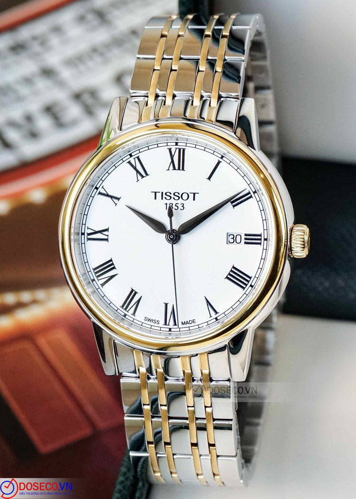 Tissot T Classic Carson Quartz White Dial Two Tone Steel Strap Watch for Men - T085.410.22.013.00 Buy Now By Tissot