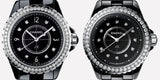 Chanel J12 Diamonds Ceramic Black Dial Black Steel Strap Watch for Women - J12 H3108 Buy Now By Chanel