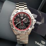Tag Heuer Formula 1 Chronograph Black Dial Silver Steel Strap Watch for Men - CAZ101Y.BA0842