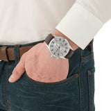 Hugo Boss Attitude White Dial Brown Leather Strap Watch for Men - 1513609 Buy Now By Hugo Boss