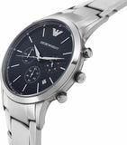 Emporio Armani Renato Chronograph Blue Dial Silver Steel Strap Watch For Men - AR2486 Buy Now By Emporio Armani