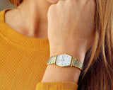 Longines La Grande Classique de Longines Tonneau 22 Gold Watch for Women - L4.205.2.11.7 Buy Now By Longines