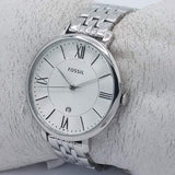 Fossil Jacqueline White Dial Silver Steel Strap Watch for Women - ES3698 Buy Now By Fossil