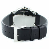 Calvin Klein Minimalist White Dial Black Leather Strap Watch for Men - K3M211C6 Buy Now By Calvin Klein