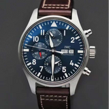 IWC Pilot’s Watch Chronograph Edition “Le Petit Prince” Blue Dial Brown Leather Strap Watch for Men - IW377714 Buy Now By IWC