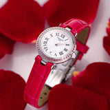 Tissot Bellissima Small Lady Diamonds Mother of Pearl Dial Red Leather Strap Watch For Women - T126.010.66.113.00 Buy Now By Tissot