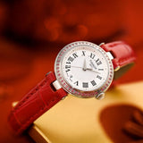 Tissot Bellissima Small Lady Diamonds Mother of Pearl Dial Red Leather Strap Watch For Women - T126.010.66.113.00 Buy Now By Tissot