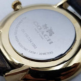 Coach Slim Easton White Dial Black Leather Strap Watch for Women - 14502683 Buy Now By Coach