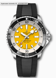 Breitling Superocean Automatic 42mm Yellow Dial Black Rubber Strap Watch for Men - A17375211/1S1 Buy Now By Breitling