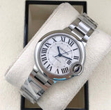 Cartier Ballon Bleu De Cartier Silver Dial Silver Steel Strap Watch for Women - WSBB0044 Buy Now By Cartier
