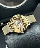 Guess Iconic Quartz Gold Dial Gold Mesh Bracelet Watch For Women - GW0527L2 Buy Now By Guess