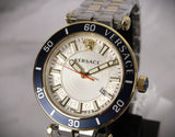 Versace Greca Sport Quartz White Dial Two Tone Steel Strap Watch For Men - VEZ300521 Buy Now By Versace