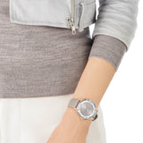 Swarovski Octea Nova Grey Dial Grey Leather Strap Watch for Women - 5295326 Buy Now By Swarovski