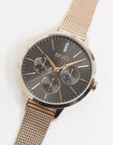 Hugo Boss Symphony Grey Dial Gold Mesh Bracelet Watch for Women - 1502424 Buy Now By Hugo Boss