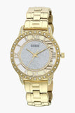 Guess Analog Diamonds Silver Dial Gold Steel Strap Watch For Women - W1013l2 Buy Now By Guess
