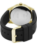 Guess G Twist Gold Dial Black Leather Strap Watch for Women - W0911L3 Buy Now By Guess