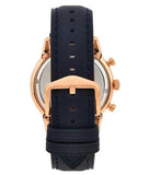 Fossil Townsman Chronograph Blue Dial Blue Leather Strap Watch for Men - FS5436 Buy Now By Fossil